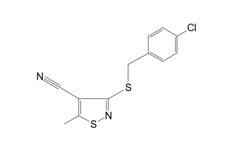 3-[(p-CHLOROBENZYL)THIO]-5-METHYL-4-ISOTHIAZOLECARBONITRILE