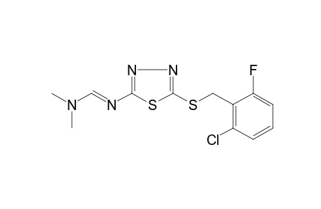 N'-{5-[(2-chloro-6-fluorobenzyl)thio]-1,3,4-thiadiazol-2-yl}-N,N-dimethylformamidine