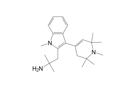 2-Methyl-1-[1-methyl-3-(1,2,2,6,6-pentamethyl-3H-pyridin-4-yl)-2-indolyl]-2-propanamine