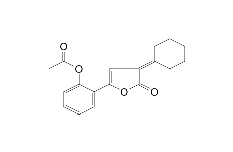 2-(4-Cyclohexylidene-5-oxo-4,5-dihydro-2-furanyl)phenyl acetate