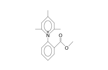 1-(2-Methoxycarbonyl-phenyl)-2,4,6-trimethyl-pyridinium cation