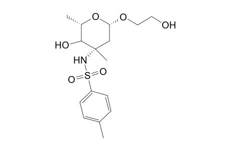 .beta.-DL-lyxo-Hexopyranoside, 2-hydroxyethyl 2,3,6-trideoxy-3-C-methyl-3-[[(4-methylphenyl)sulfonyl]amino]-