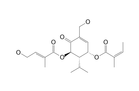 [(1R,5S,6S)-3-(Hydroxymethyl)-5-[(Z)-2-methylbut-2-enoyl]oxy-2-oxo-6-propan-2-ylcyclohex-3-en-1-yl] (E)-4-hydroxy-2-methylbut-2-enoate