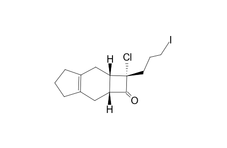 (1S,6R,8S)-3,4-Cyclopentyl-8-(3'-iodopropyl)-8-chlorobicyclo[4.2.0]oct-3-en-7-one