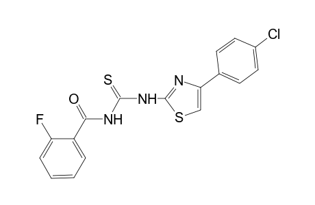 thiourea, N-[4-(4-chlorophenyl)-2-thiazolyl]-N'-(2-fluorobenzoyl)-