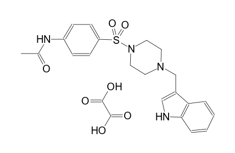 N-(4-((4-((1H-indol-3-yl)methyl)piperazin-1-yl)sulfonyl)phenyl)acetamide oxalate