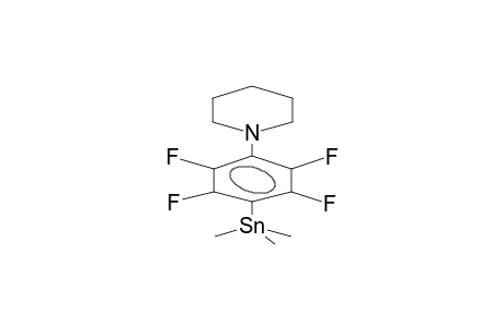 TRIMETHYL(4-PIPERIDINOTETRAFLUOROPHENYL)STANNANE