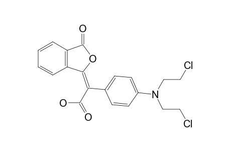 (2E)-2-[4-[bis(2-chloroethyl)amino]phenyl]-2-(3-ketoisobenzofuran-1-ylidene)acetic acid