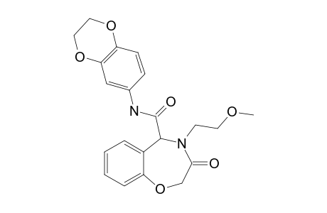 N-(2,3-Dihydrobenzo[B][1,4]dioxin-6-yl)-4-(2-methoxyethyl)-3-oxo-2,3,4,5-tetrahydrobenzo[F][1,4]oxazepine-5-carboxamide