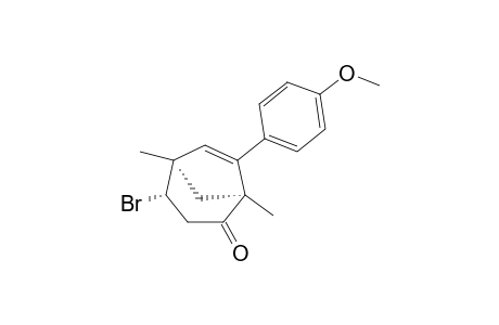 (1S,4S,5R)-4-Bromo-1,5-dimethyl-7-(4-methoxyphenyl)bicyclo[3.2.1]oct-6-en-2-one