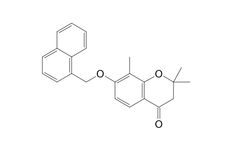 2,2,8-trimethyl-7-(1-naphthalenylmethoxy)-3,4-dihydro-2H-1-benzopyran-4-one