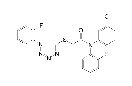 1-(2-Chloranylphenothiazin-10-yl)-2-[[1-(2-fluorophenyl)-1,2,3,4-tetrazol-5-yl]sulfanyl]ethanone