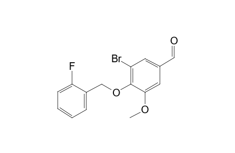 Benzaldehyde, 3-bromo-4-(2-fluorobenzyloxy)-5-methoxy-