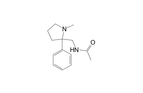 Acetamide, N-[(1-methyl-2-phenyl-2-pyrrolidinyl)methyl]-