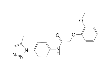 acetamide, 2-(2-methoxyphenoxy)-N-[4-(5-methyl-1H-1,2,3-triazol-1-yl)phenyl]-