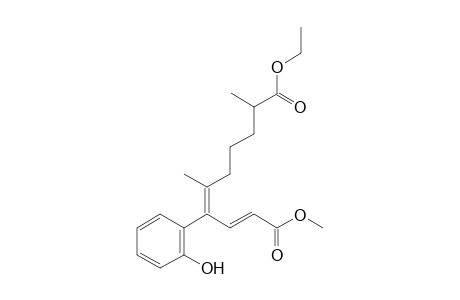 10-Ethyl 1-methyl (2E,4E)-4-(2-hydroxyphenyl)-5,9-dimethyldeca-2,4-dienedioate