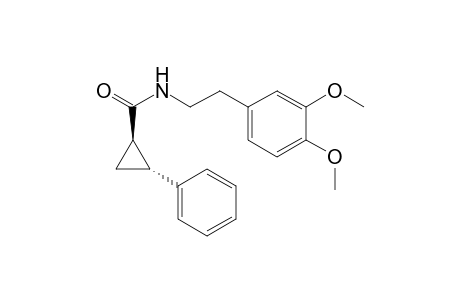N-[2'-(3'',4''-DIMETHOXYPHENYL)-ETHYL]-TRANS-2-PHENYL-CYClOPROPANECARBOXAMIDE