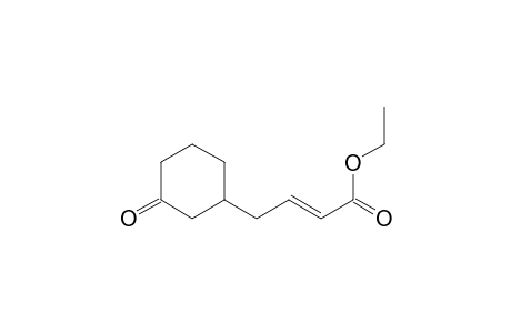 2-Butenoic acid, 4-(3-oxocyclohexyl)-, ethyl ester, (E)-