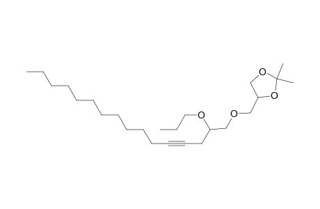 1,3-Dioxolane, 2,2-dimethyl-4-[[(2-propoxy-4-hexadecynyl)oxy]methyl]-