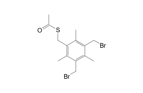 1-acetylsulfanylmethyl-3,5-bis(bromo-methyl)-2,4,6-trimethyl-benzene