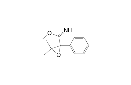 Methyl 2,2-dimethyl-3-phenyl-3-oxiranecarboximidate