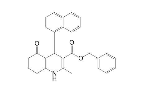 (phenylmethyl) 2-methyl-4-naphthalen-1-yl-5-oxidanylidene-4,6,7,8-tetrahydro-1H-quinoline-3-carboxylate