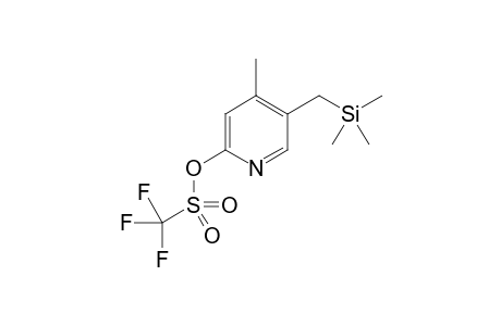 4-methyl-5-((trimethylsilyl)methyl)pyridin-2-yl trifluoromethanesulfonate