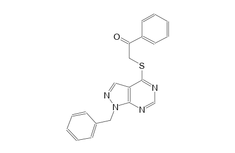 2-[(1-benzyl-1H-pyrazolo[3,4-d]pyrimidin-4-yl)sulfanyl]-1-phenylethanone