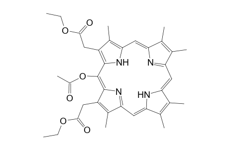 21H,23H-Porphine-2,18-diacetic acid, 20-(acetyloxy)-3,7,8,12,13,17-hexamethyl-, diethyl ester