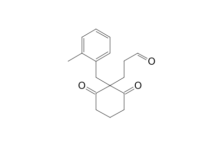 3-(1-(2-methylbenzyl)-2,6-dioxocyclohexyl)propanal