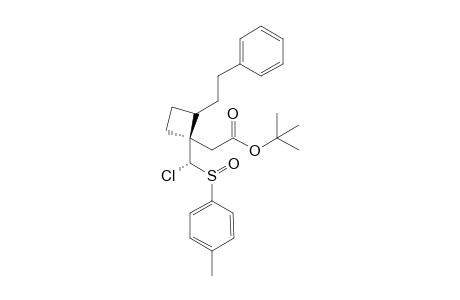 tert-Butyl {1-[chloro(p-tolylsulfinyl)methyl]-2-phenethylcyclobutyl}acetate