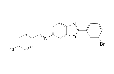 6-benzoxazolamine, 2-(3-bromophenyl)-N-[(E)-(4-chlorophenyl)methylidene]-