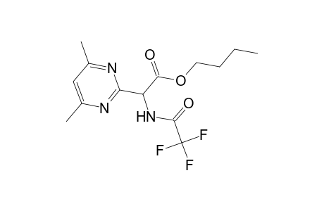 Butyl (4,6-dimethyl-2-pyrimidinyl)[(trifluoroacetyl)amino]acetate