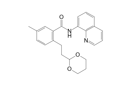 2-(2-(1,3-Dioxan-2-yl)ethyl)-5-methyl-N-(quinolin-8-yl)benzamide