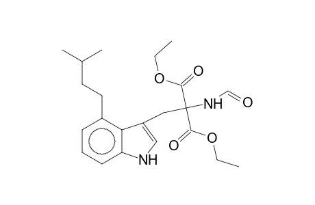 2-Formylamino-2-[4-(3-methylbutyl)-1H-indol-3-ylmethyl]malonic acid, diethyl ester