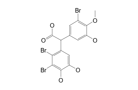 4'-METHOXY-2'',3',3''-TRIBrOMO-4'',5',5''-TRIHYDROXYPHENYLACETIC-ACID