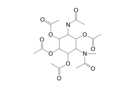 1-Acetamido-1,3-dideoxy-3-(N-methylacetamido)-dl-myo-inositol 2,4,5,6-tetraacetate