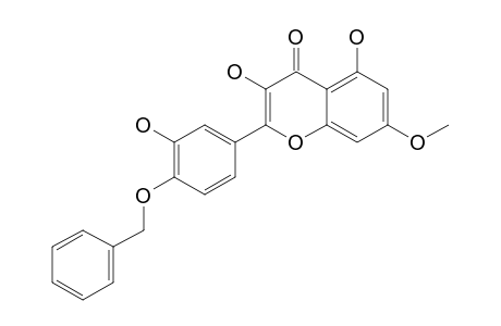 2-(4-BENZYLOXY-3-HYDROXYPHENYL)-3,5-DIHYDROXY-7-METHOXY-4H-1-BENZOPYRAN-4-ONE;RHAMNETIN-4'-BENZYLETHER