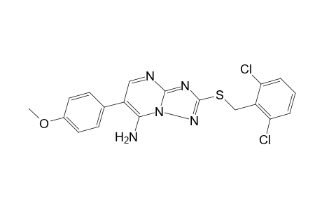 7-AMINO-2-[(2,6-DICHLOROBENZYL)THIO]-6-(p-METHOXYPHENYL)-s-TRIAZOLO[1,5-a]PYRIMIDINE