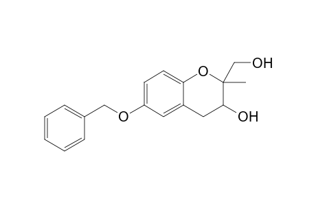 6-BENZYLOXY-3-HYDROXY-2-METHYL-3,4-DIHYDRO-2H-1-BENZOPYRANE-2-METHANOL