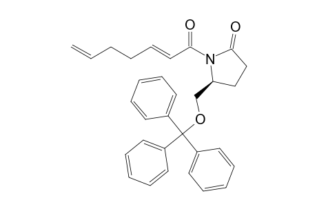 (2'E,5S)-1-(Hepta-2',6'-dienoyl)-5-triphenylmethoxymethylpyrrolidin-2-one