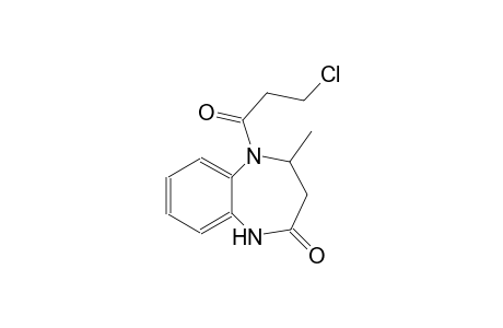 2H-1,5-benzodiazepin-2-one, 5-(3-chloro-1-oxopropyl)-1,3,4,5-tetrahydro-4-methyl-