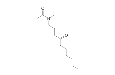 N-methyl-N-(4-oxodecyl)acetamide