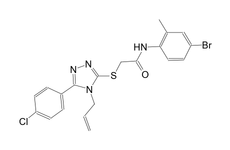 2-{[4-allyl-5-(4-chlorophenyl)-4H-1,2,4-triazol-3-yl]sulfanyl}-N-(4-bromo-2-methylphenyl)acetamide