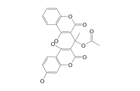 Ethyl 1-[4',7'-dihydroxycoumarin-3'-yl]-1- [4-hydroxycoumarin-3'-yl] acetate