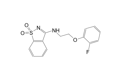 N-[2-(2-fluorophenoxy)ethyl]-1,2-benzisothiazol-3-amine 1,1-dioxide