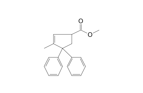 Cyclopentene-3-carboxylic acid, 1-methyl-5,5-diphenyl-, methyl ester
