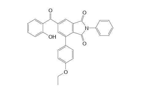 4-(4-ETHOXYPHENYL)-6-(2-HYDROXYBENZOYL)-2-PHENYLISOINDOLE-1,3-DIONE