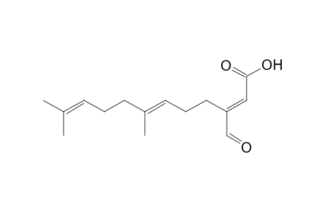 (2E,6E)-3-formyl-7,11-dimethyl-dodeca-2,6,10-trienoic acid