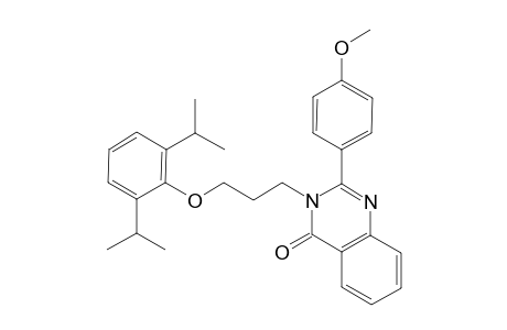 3-[3-(2,6-diisopropylphenoxy)propyl]-2-(4-methoxyphenyl)-4(3H)-quinazolinone